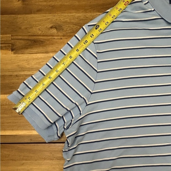 Polo Ralph Lauren Classic Fit Striped Soft Cotton Polo Light Blue Navy White XXL - Picture 9 of 11